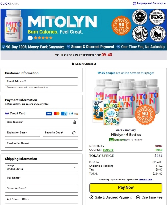 Mitolyn-Secure-Checkout page
